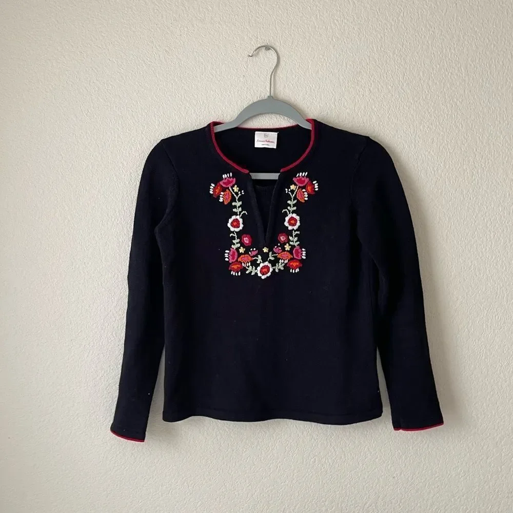‎Hanna Andersson embroidered sweater